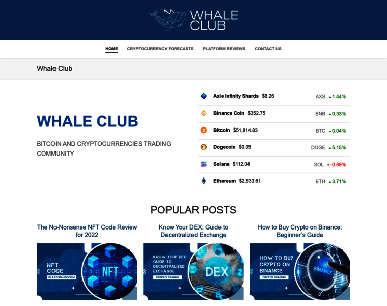 Whaleclub.co thumbnail