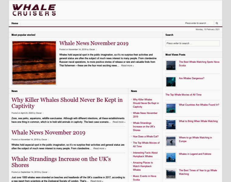 Whalecruisers.com thumbnail