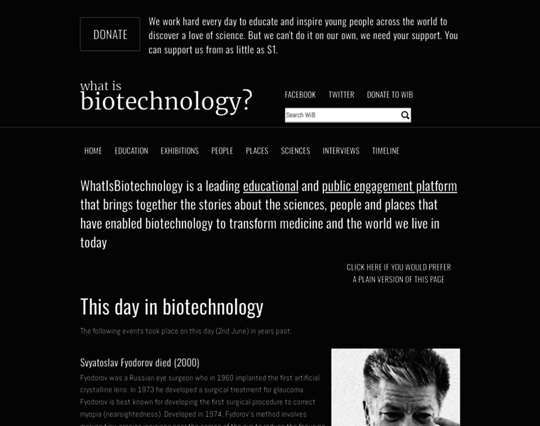 Whatisbiotechnology.org thumbnail