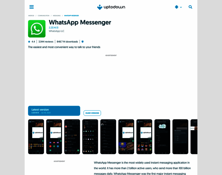 Whatsapp-messenger.en.uptodown.com thumbnail