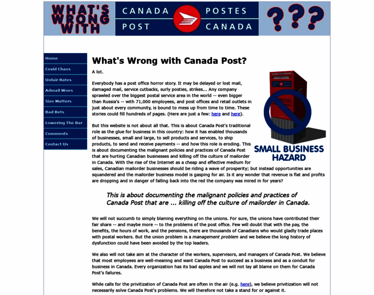 Whatswrongwithcanadapost.ca thumbnail