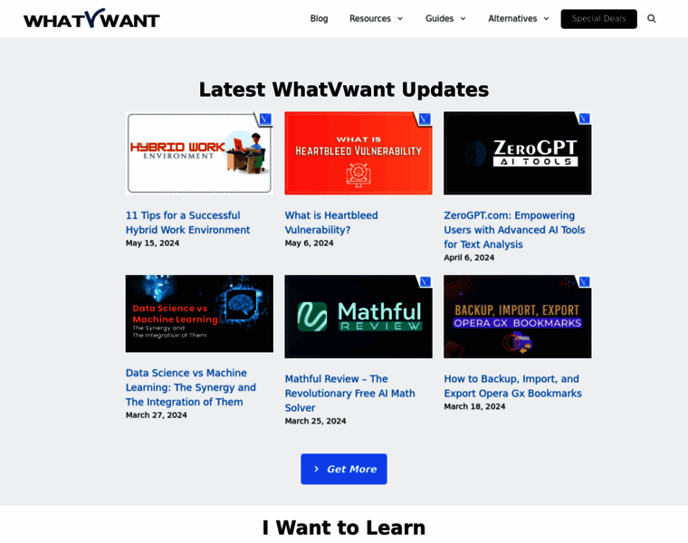 Whatvwant.com thumbnail