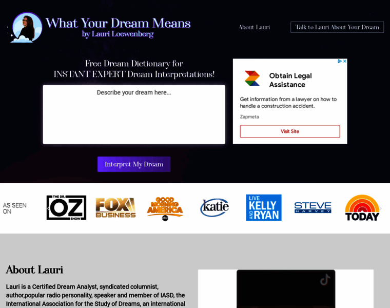 Whatyourdreammeans.com thumbnail