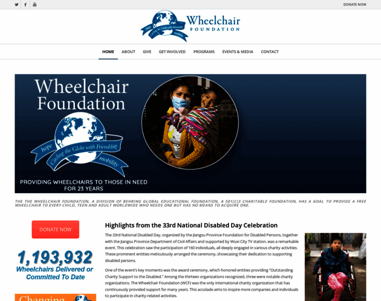 Wheelchairfoundation.org thumbnail