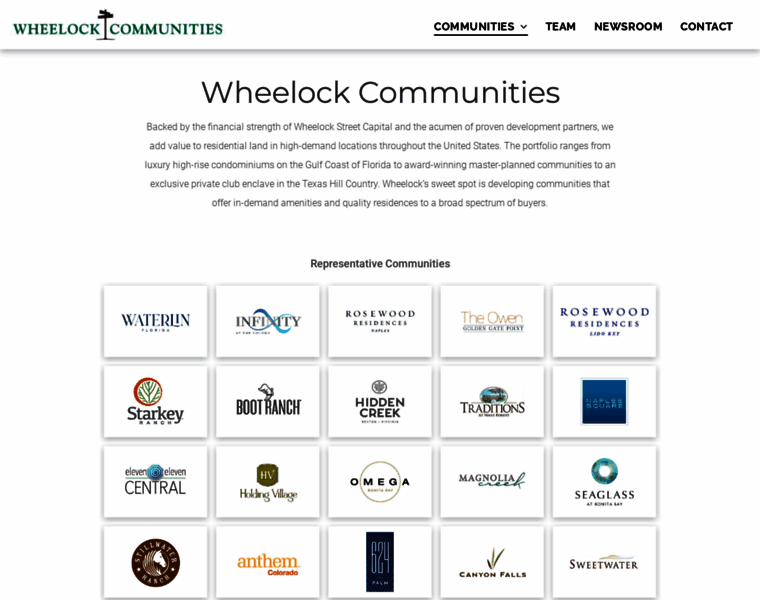 Wheelockcommunities.com thumbnail