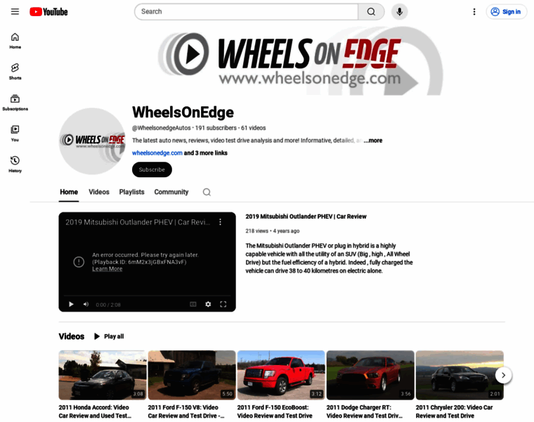 Wheelsonedge.com thumbnail