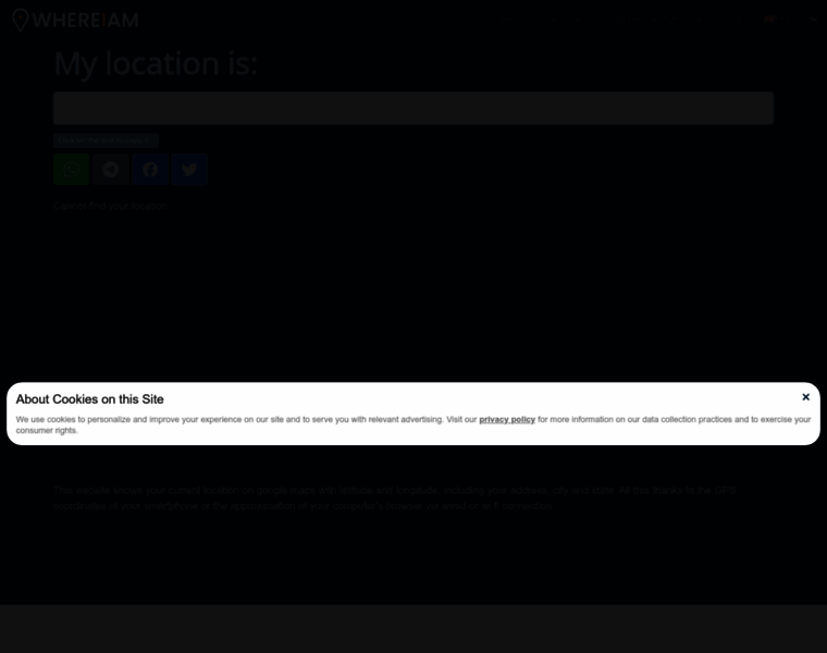 Whereiam.net thumbnail
