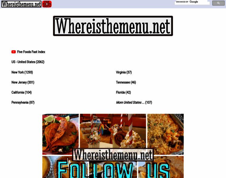Whereisthemenu.net thumbnail
