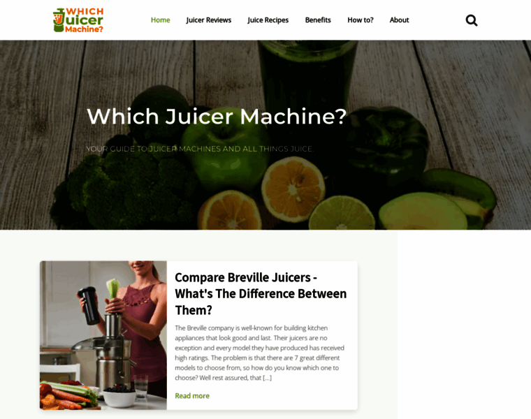 Whichjuicermachine.com thumbnail