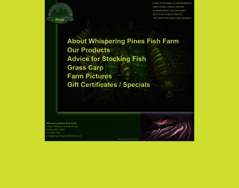 Whisperingpinesfishfarm.com thumbnail