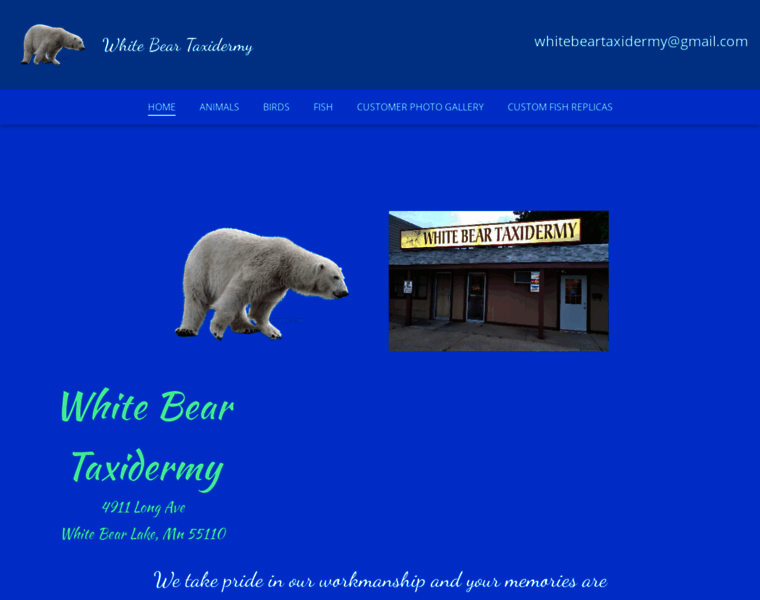 Whitebeartaxidermy.com thumbnail