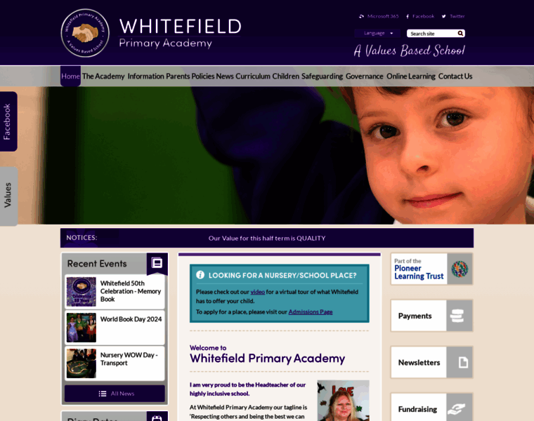 Whitefieldprimary.com thumbnail