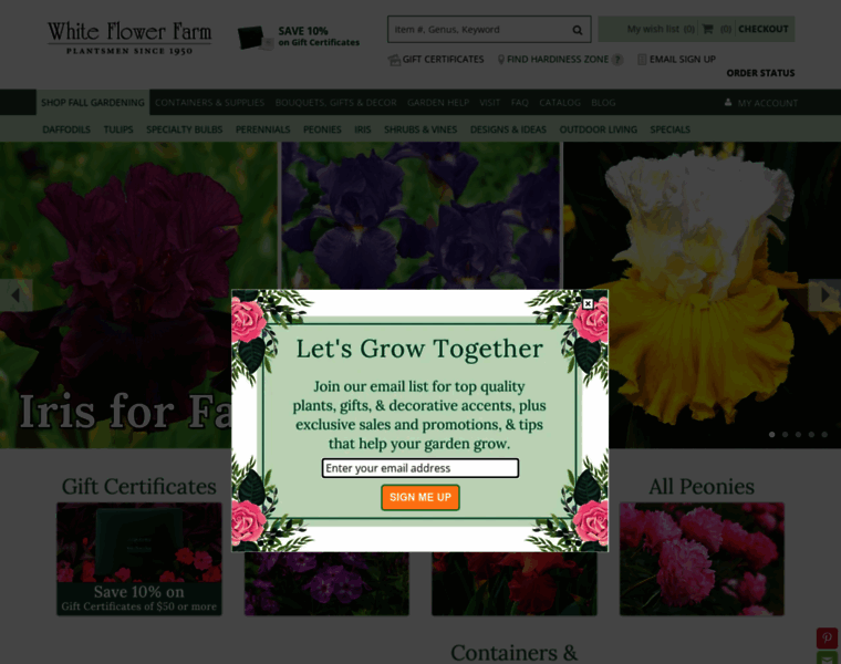 Whiteflowerfarm.com thumbnail