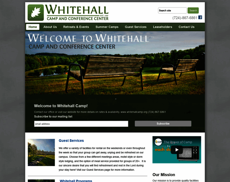 Whitehallcamp.org thumbnail