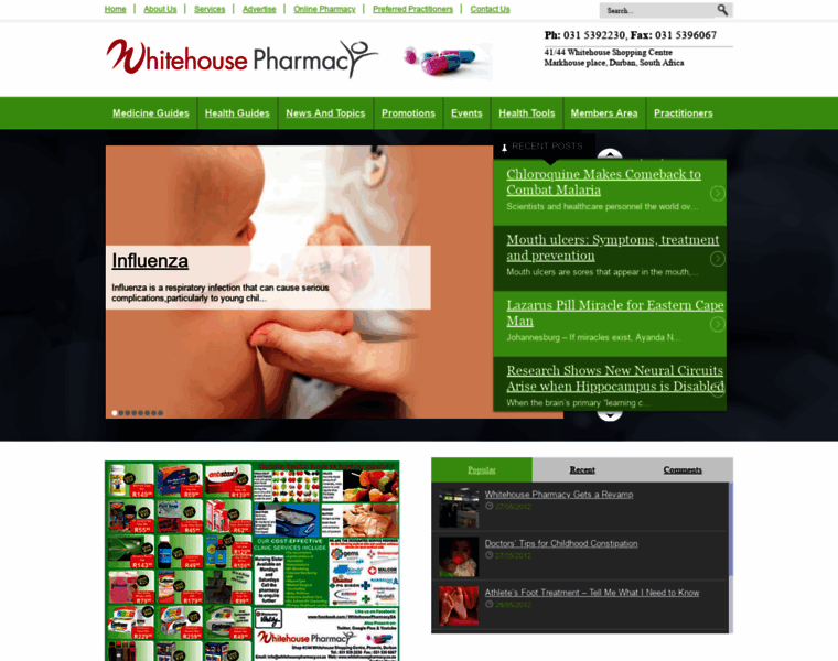 Whitehousepharmacy.co.za thumbnail