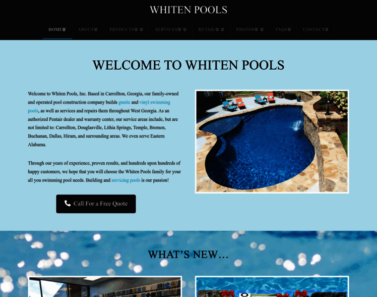 Whiten-pools.com thumbnail