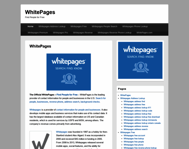 Whitepages-com.com thumbnail