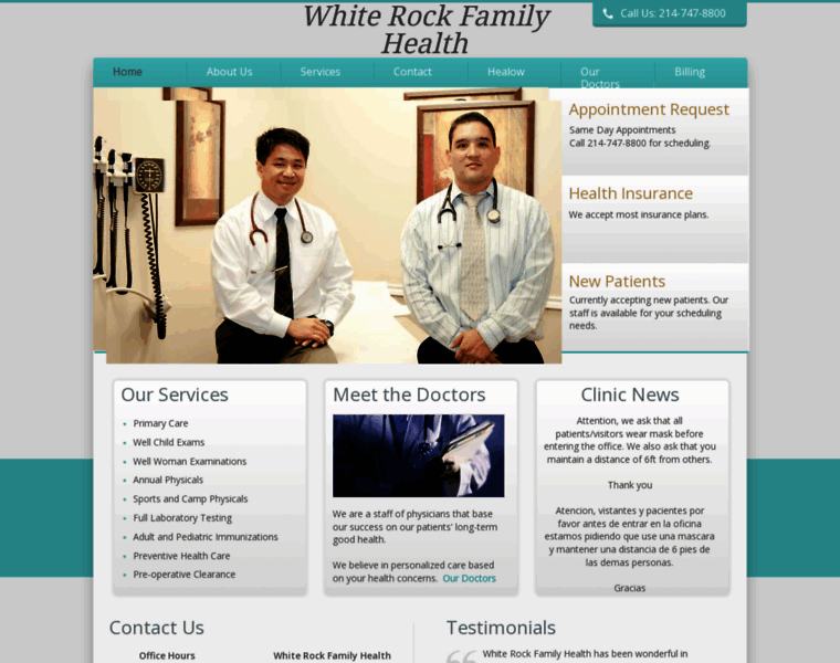 Whiterockfamilyhealth.com thumbnail