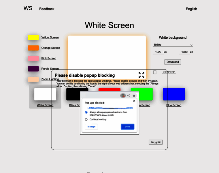 Whitescreen.online thumbnail Whitescreen.online thumbnail