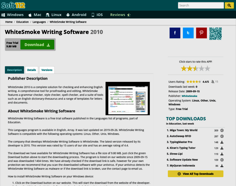 Whitesmoke-writing-software.soft112.com thumbnail