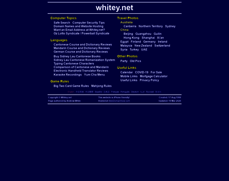 Whitey.net thumbnail