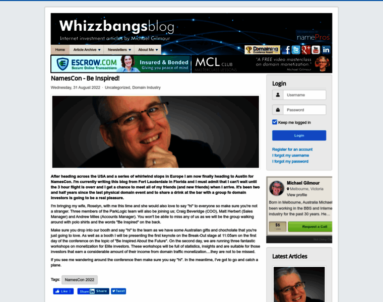 Whizbangsblog.com thumbnail