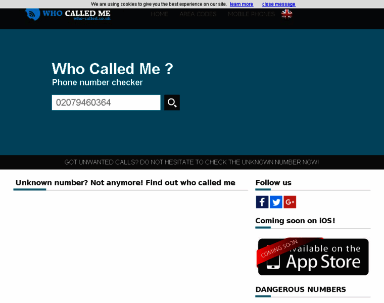 Who-called.co.uk thumbnail