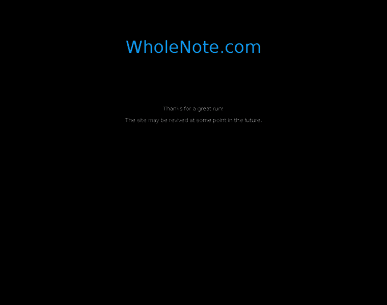 Wholenote.com thumbnail