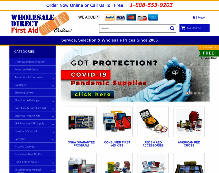 Wholesale-direct-first-aid.com thumbnail