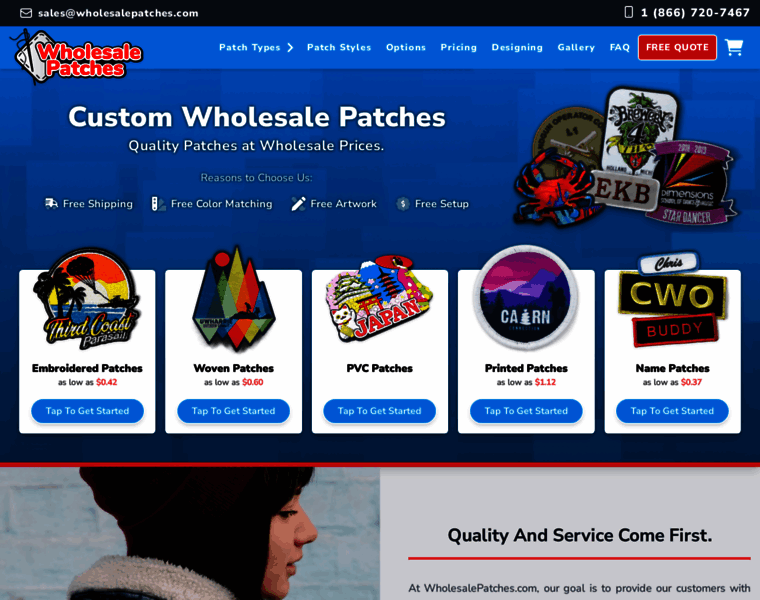 Wholesale-patches.com thumbnail