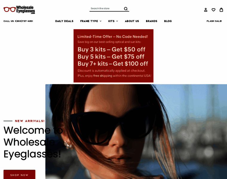 Wholesaleeyeglasses.com thumbnail
