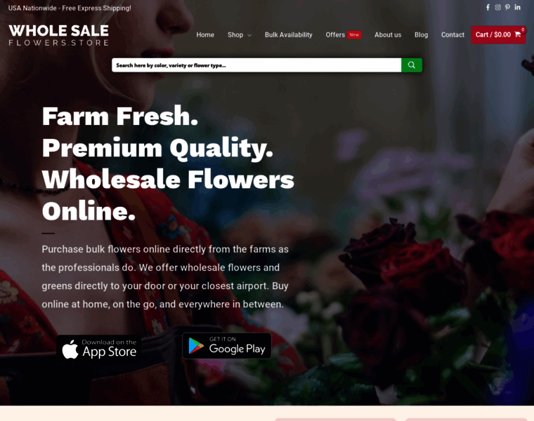 Wholesaleflowers.store thumbnail