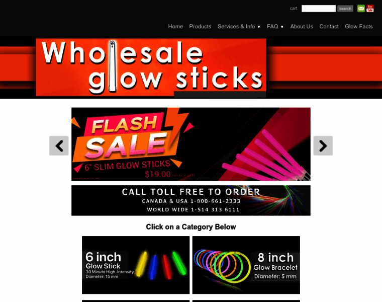 Wholesaleglowsticks.com thumbnail