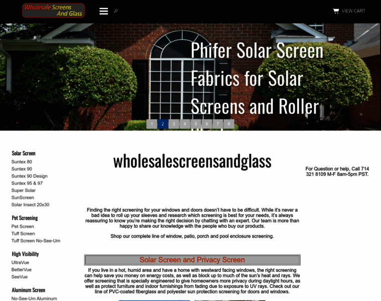 Wholesalescreensandglass.com thumbnail