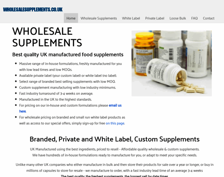 Wholesalesupplements.co.uk thumbnail