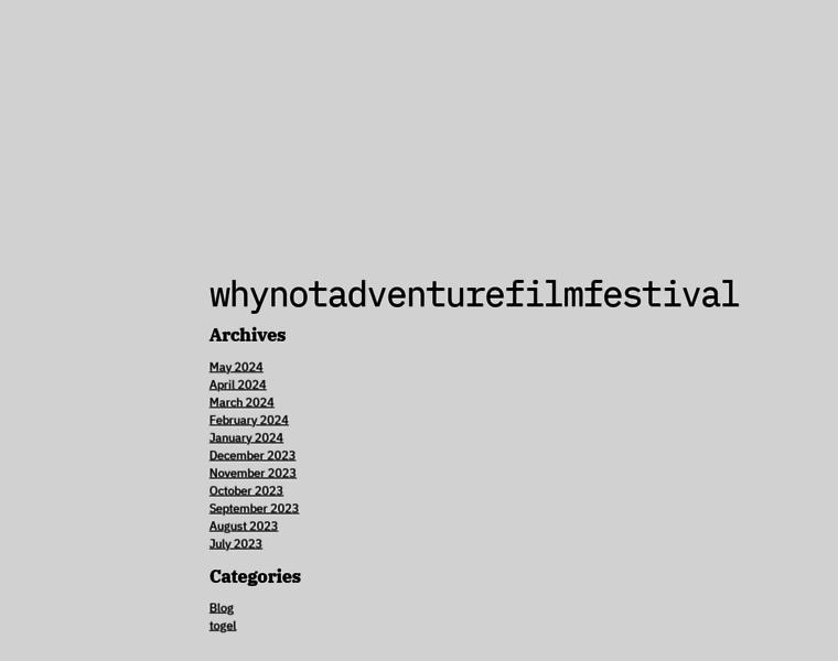 Whynotadventurefilmfestival.com thumbnail
