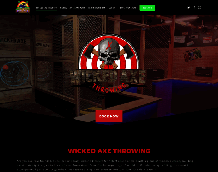 Wickedaxethrowing.com thumbnail