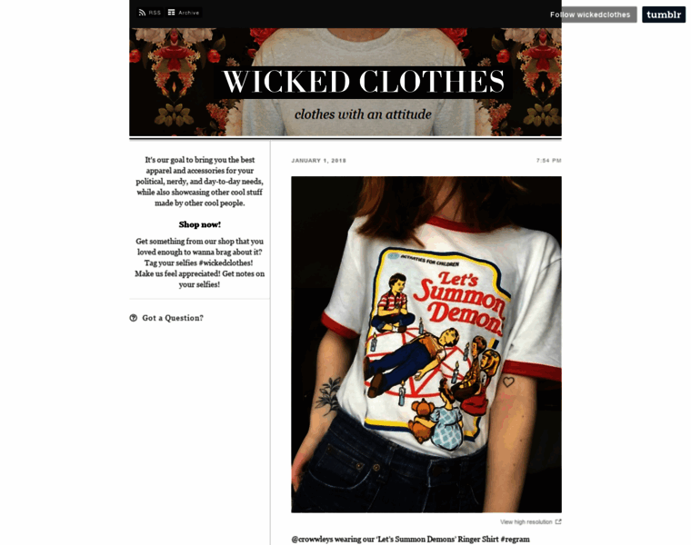Wickedclothes.net thumbnail
