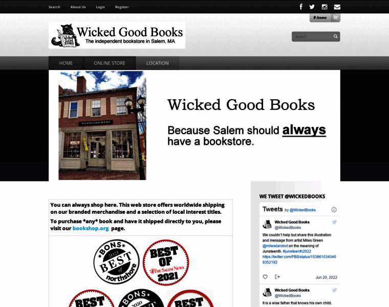 Wickedgoodbookstore.com thumbnail