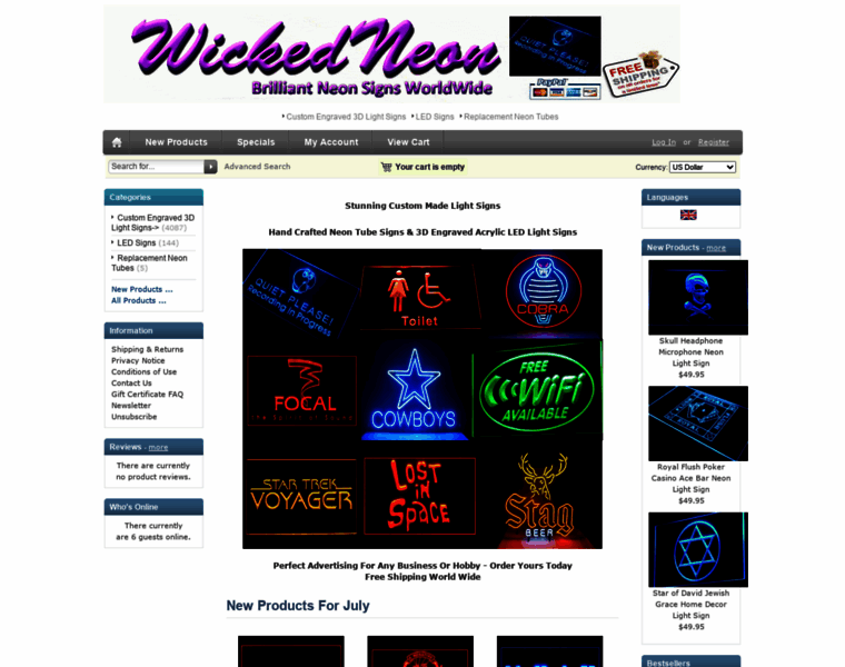 Wickedneon.com thumbnail