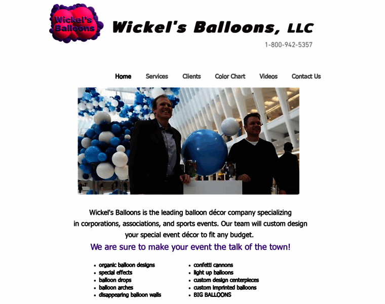 Wickelsballoons.com thumbnail