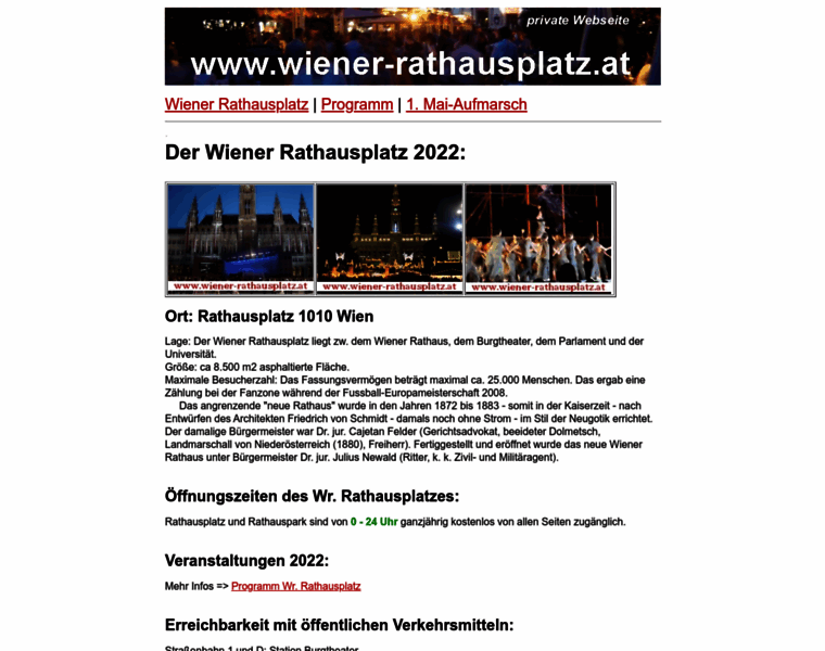 Wiener-rathausplatz.at thumbnail