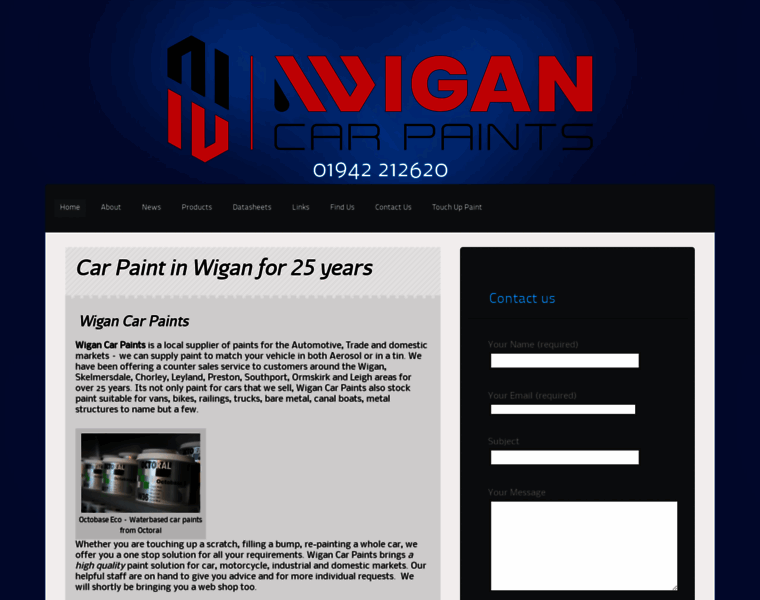 Wigancarpaints.co.uk thumbnail