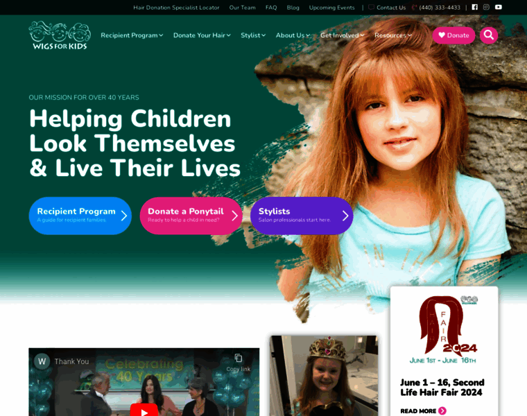 Wigsforkids.org thumbnail