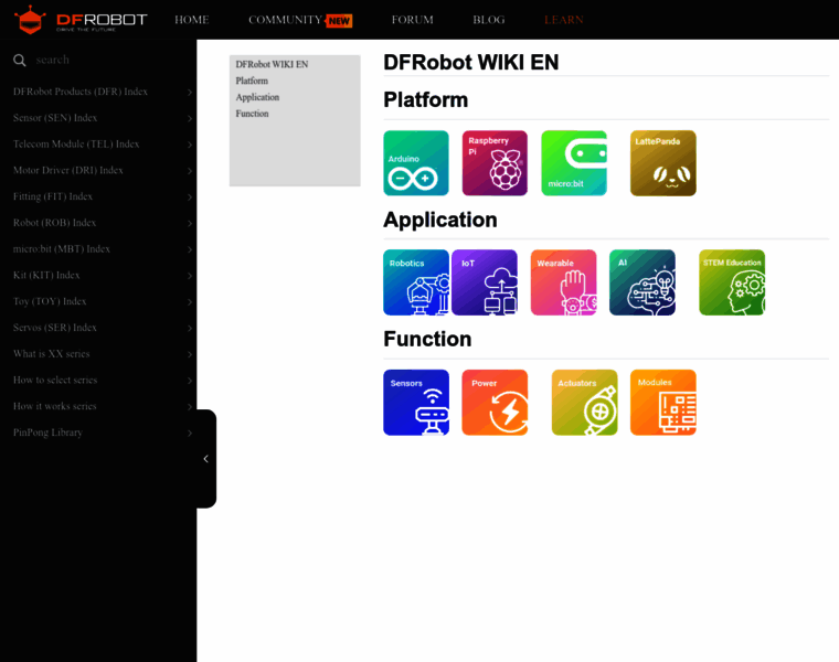 wiki.dfrobot.com at WI. DFRobot Product Wiki - Tutorials, Manuals, and ...