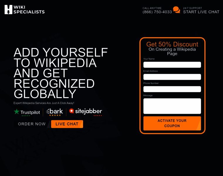 Wikispecialists.com thumbnail