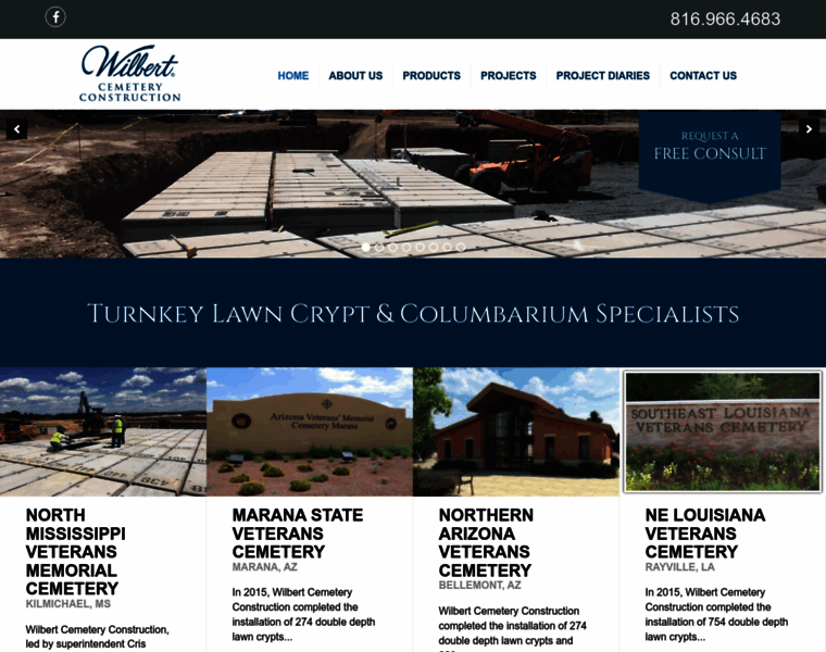 Wilbertcemeteryconstruction.com thumbnail