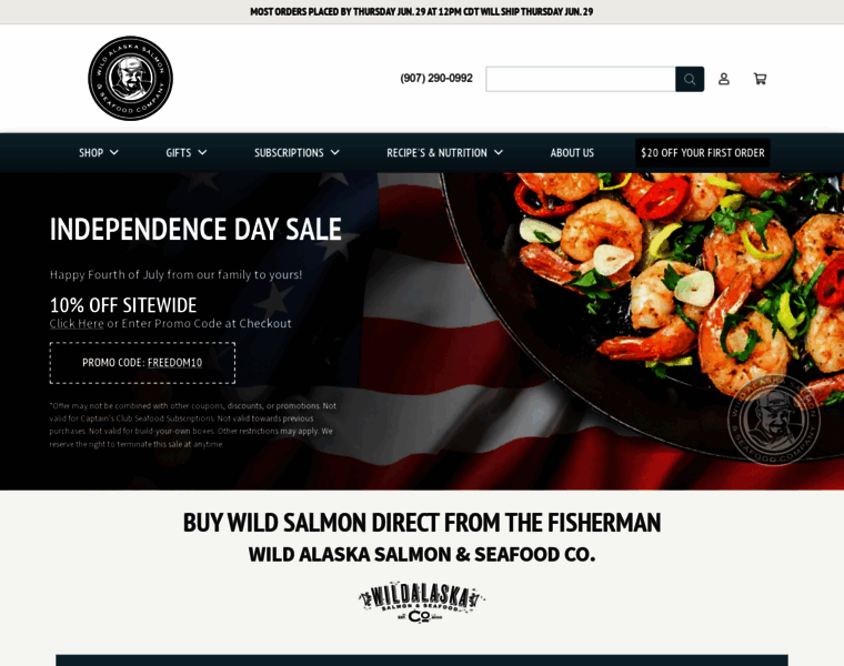 Wildalaskasalmonandseafood.com thumbnail Wildalaskasalmonandseafood.com thumbnail