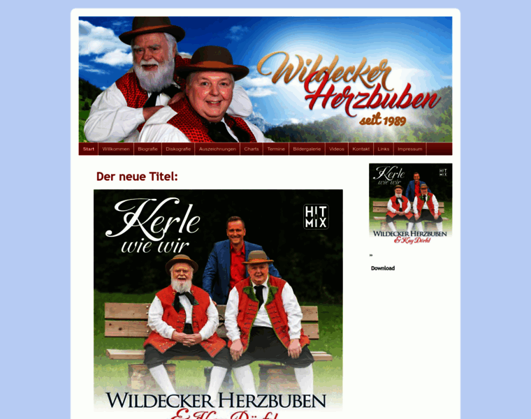Wildecker-herzbuben.net thumbnail