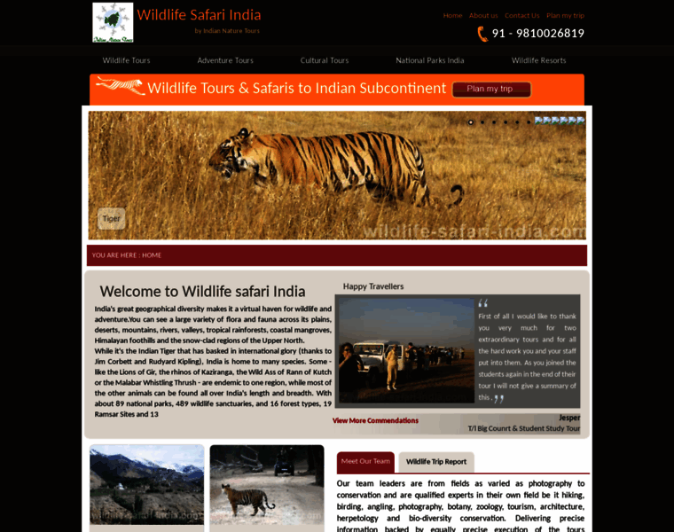 Wildlife-safari-india.com thumbnail